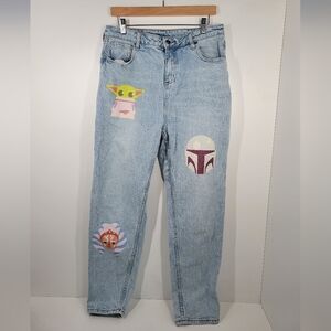 Star Wars Her Universe Star Wars Mandalorian The Child GROGU Mom Jeans Women 13